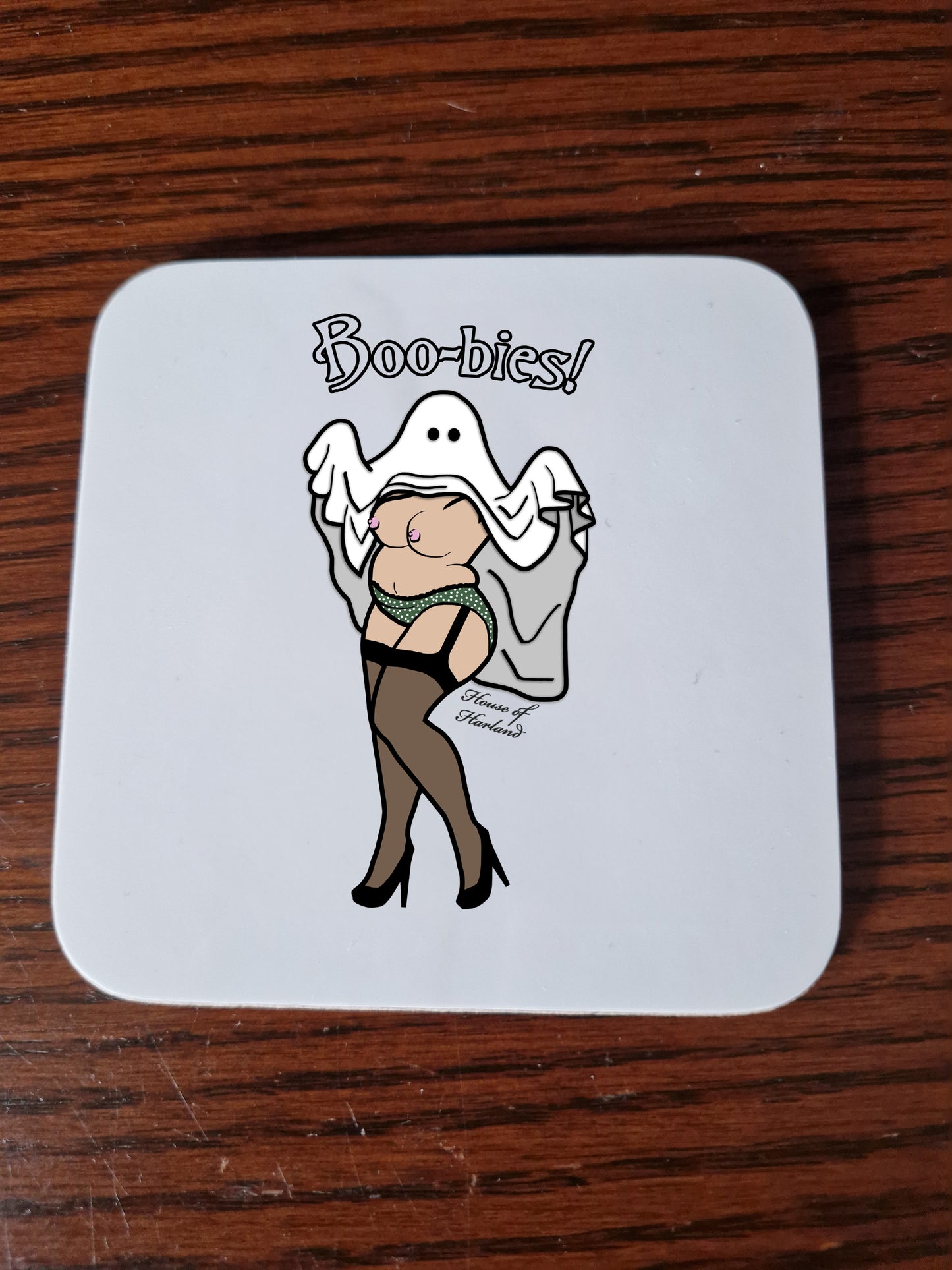 Boo-bies coaster (topless)