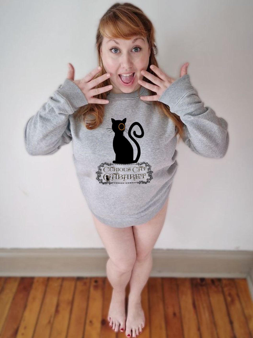 Curious Cat Cabaret Sweatshirt  *PRE-ORDER*