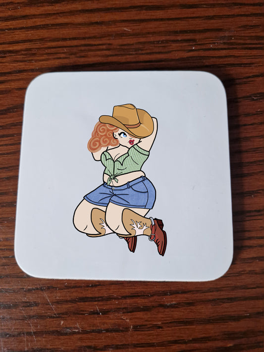 Hildy Cowgirl coaster