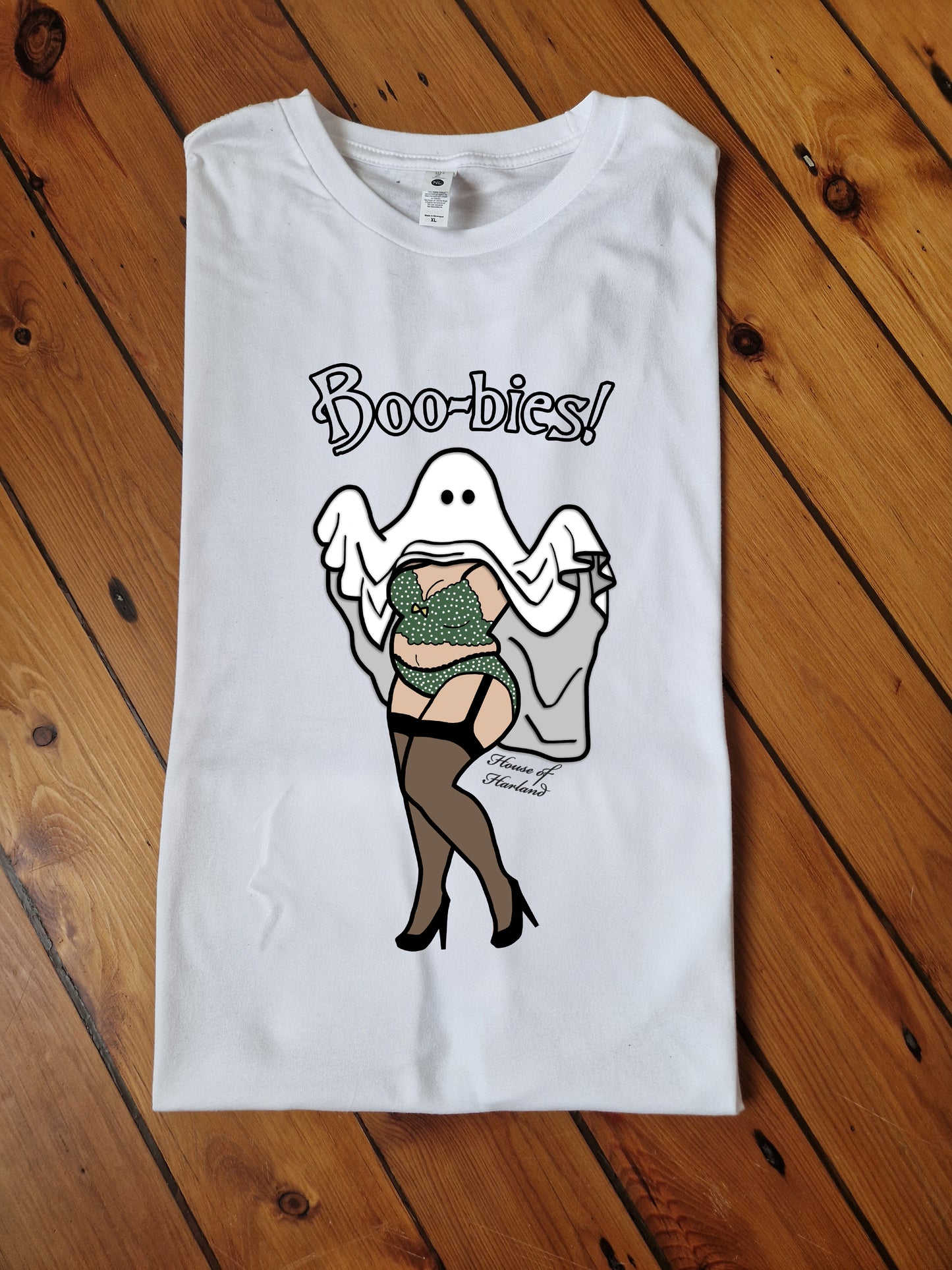 Boo-bies covered T-shirt